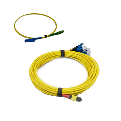 MM MPO To LC Fiber Cable Fiber Breakout Cable Compatible With Huawei QSFP
