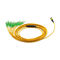 12 Fiber Fan Out Low Loss Yellow MTP MPO To ST APC Mpo Trunk Cable Patch Cord Length 1 Meter
